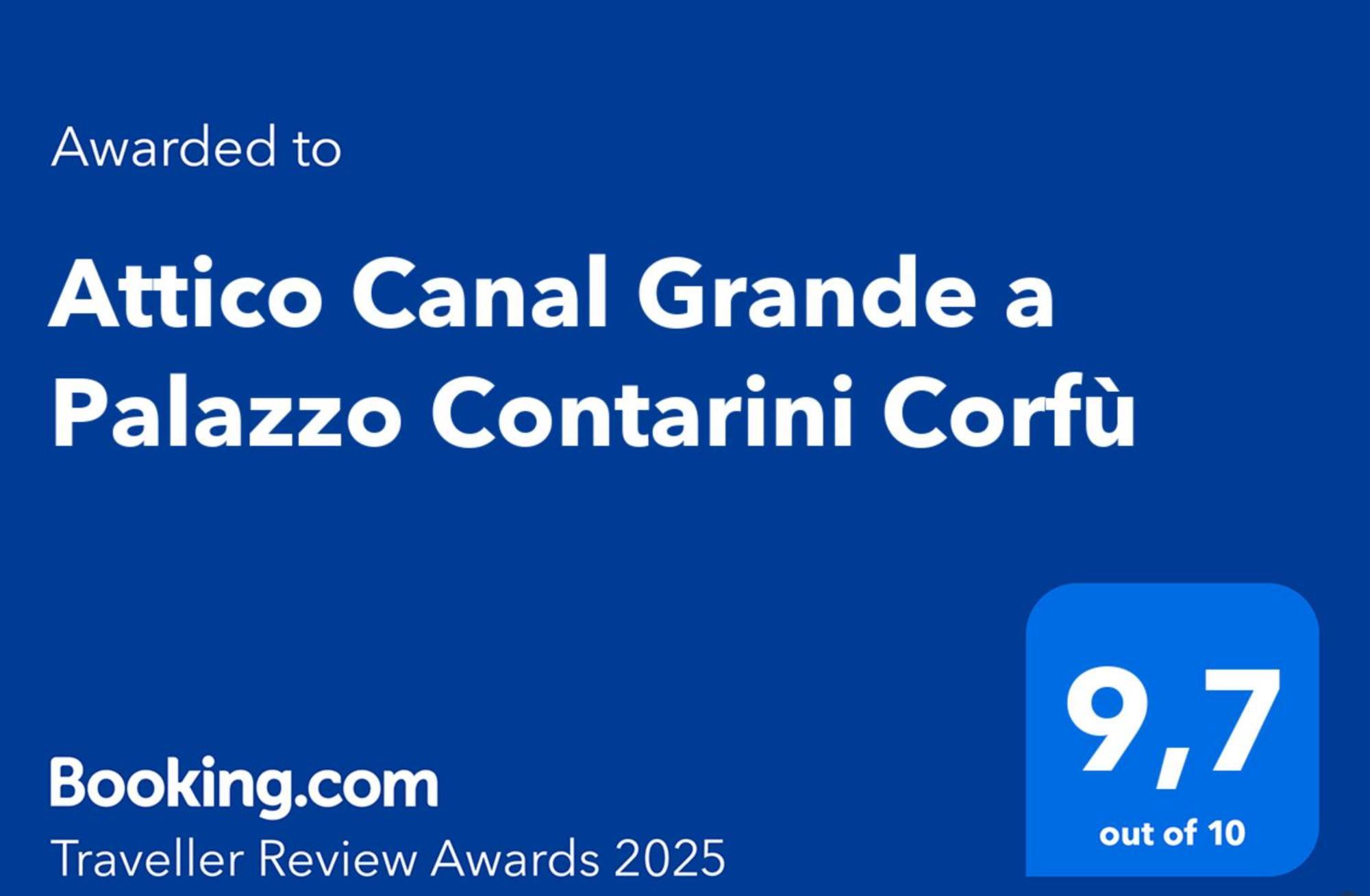 Attico Canal Grande A Palazzo Contarini Corfu Velence Kültér fotó